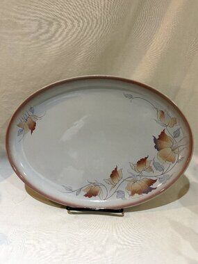 Vintage Denby Fine Stoneware Twilight Oval Serving Dish Tray Made in England